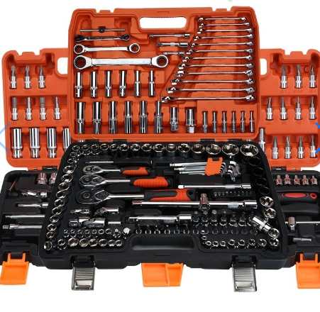 Set De Herramienta 151 Piezas Llaves Rachet Negro