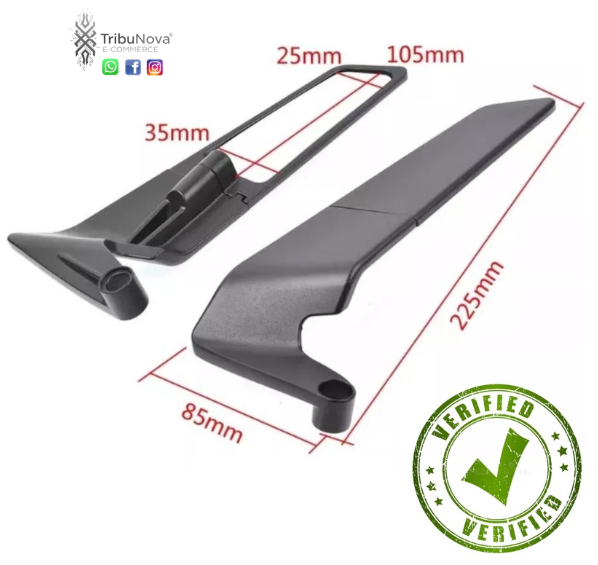 Espejo alerón motos naked rizoma