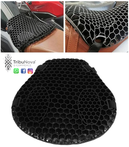 Cojín Silicona Para Moto Color Negro