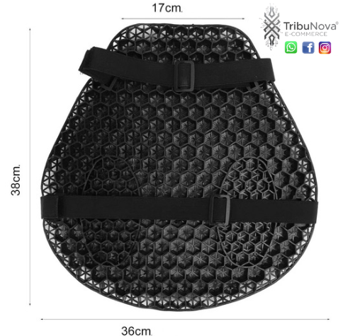 Cojín Silicona Para Moto Color Negro