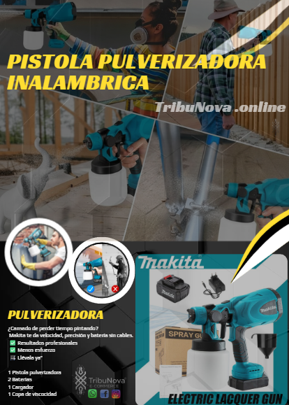 Pistola De Pintura Inalámbrica